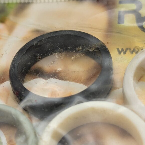 Rinfit Silicone Wedding Ring Band Set Of 5 Multicolor Unisex OS New - Picture 6 of 8